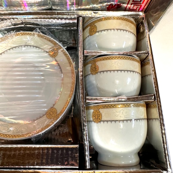 12pcs Cup and Saucer Set for Green Tea - Picture 3 of 5